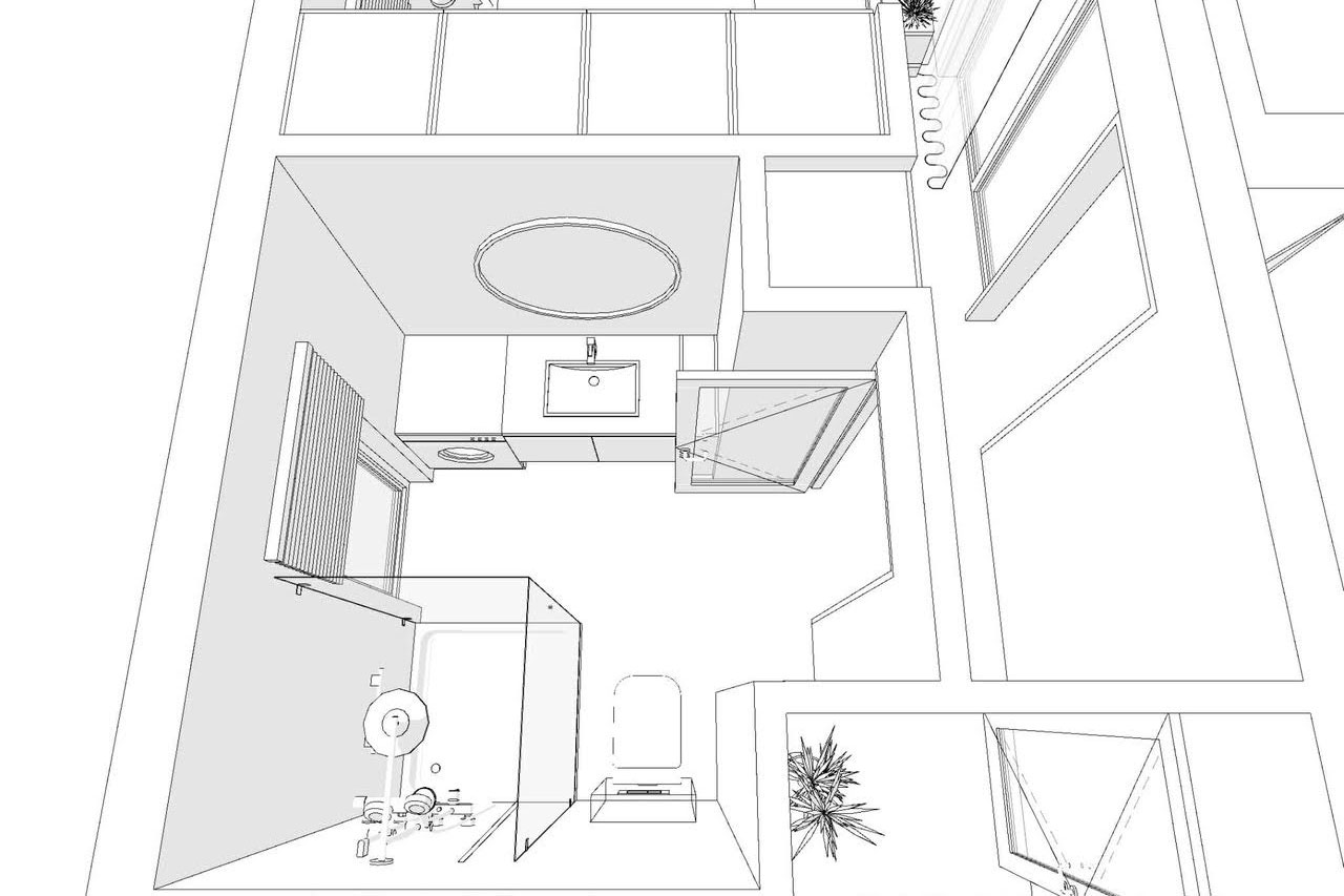 ADU bedroom render